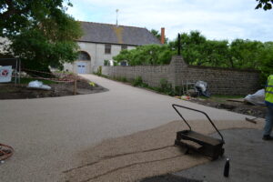 SureSet Resin Bound Aztec Gold Footpath Installation at Shoemakers Museum Street SureSet Resin Bound Footpath Installation at Shoemakers Museum Street